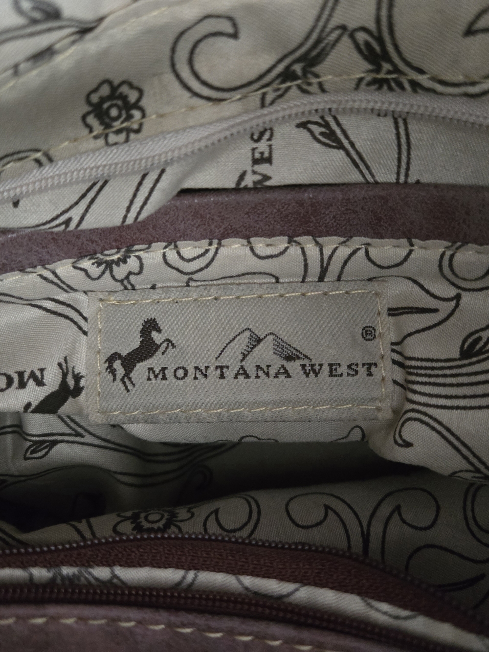 Montana West Pink Suede Fringe Shoulder Bag with Studded Embroidery - Picture 3 of 3